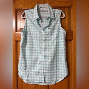 Columbia NWT Checkered Sleeveless Blouse Size Small